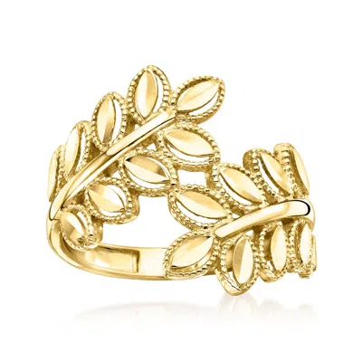 Canaria Fine Jewelry Canaria 10kt Yellow Gold Leaf Ring