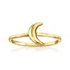Canaria Fine Jewelry Canaria 10kt Yellow Gold Moon Ring In Yellow