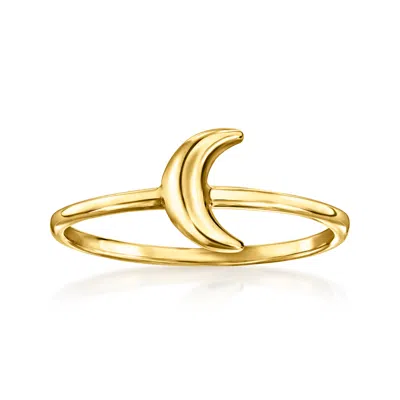 Canaria Fine Jewelry Canaria 10kt Yellow Gold Moon Ring