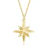 Canaria Fine Jewelry Canaria 10kt Yellow Gold North Star Necklace In Multi
