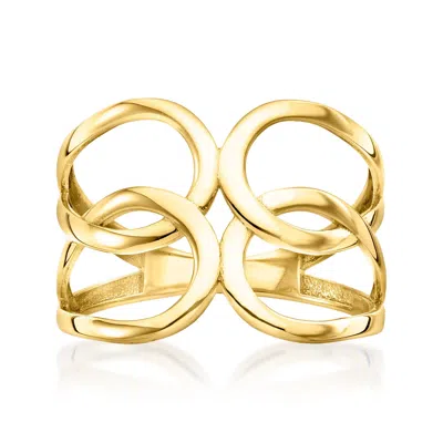 Canaria Fine Jewelry Canaria 10kt Yellow Gold Open Double-loop Ring