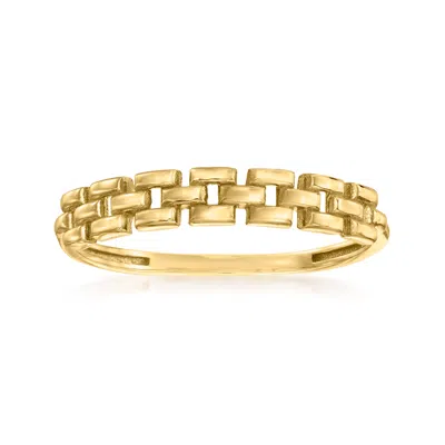 CANARIA FINE JEWELRY CANARIA 10KT YELLOW GOLD PANTHER-LINK RING