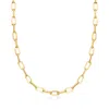 Canaria Fine Jewelry Canaria 10kt Yellow Gold Paper Clip Link Necklace In Multi