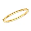 Canaria Fine Jewelry Canaria 10kt Yellow Gold Rounded Bangle Bracelet In Multi