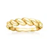 Canaria Fine Jewelry Canaria 10kt Yellow Gold Shrimp Ring In Yellow