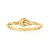 Canaria Fine Jewelry Canaria 10kt Yellow Gold Twisted Knot Ring In Yellow