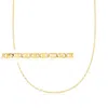 Canaria Fine Jewelry Canaria 1.75mm 10kt Yellow Gold Mariner-link Necklace In Multi