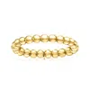 Canaria Fine Jewelry Canaria 3mm 10kt Yellow Gold Bead Stretch Ring In Yellow