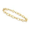 Canaria Fine Jewelry Canaria 6mm 10kt Yellow Gold Oval-link Bracelet In Multi