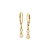 Canaria Fine Jewelry Canaria Bezel-set Diamond Drop Earrings In 10kt Yellow Gold