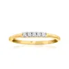 Canaria Fine Jewelry Canaria Diamond 5-stone Ring In 10kt Yellow Gold In Yellow