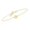 Canaria Fine Jewelry Canaria Italian 10kt Yellow Gold Clover Bracelet