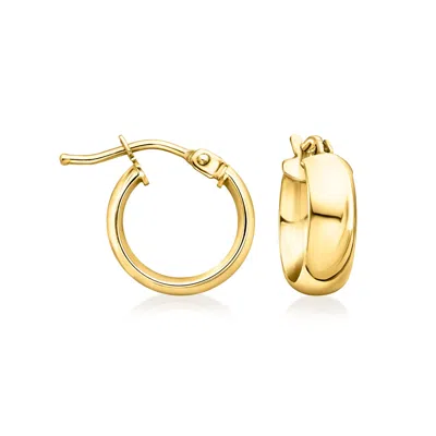 Canaria Fine Jewelry Canaria Italian 10kt Yellow Gold Domed Hoop Earrings