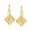 Canaria Fine Jewelry Canaria Italian 10kt Yellow Gold Fan Drop Earrings