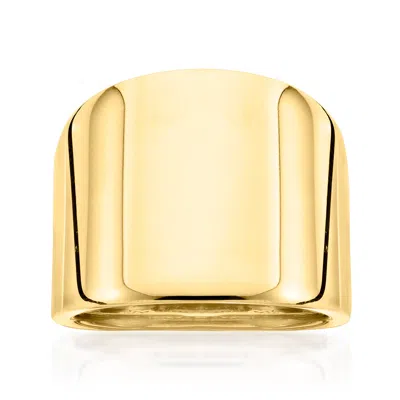 Canaria Fine Jewelry Canaria Italian 10kt Yellow Gold Graduated Dome Ring