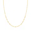 Canaria Fine Jewelry Canaria Italian 10kt Yellow Gold Graduated Lumachina Chain Necklace In Multi