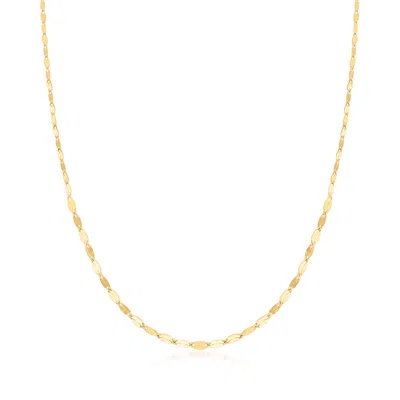 Canaria Fine Jewelry Canaria Italian 10kt Yellow Gold Graduated Lumachina Chain Necklace In Multi