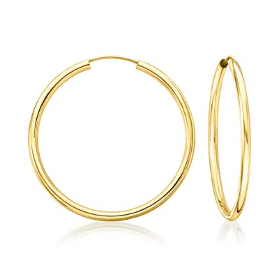 Canaria Fine Jewelry Canaria Italian 10kt Yellow Gold Hoop Earrings