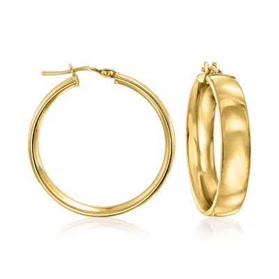 Canaria Fine Jewelry Canaria Italian 10kt Yellow Gold Hoop Earrings