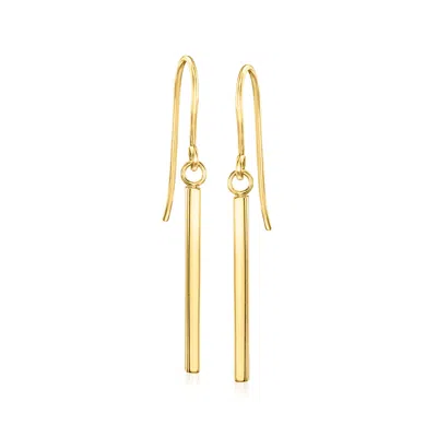 Canaria Fine Jewelry Canaria Italian 10kt Yellow Gold Linear Drop Earrings