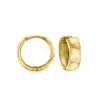 Canaria Fine Jewelry Canaria Italian 10kt Yellow Gold Petite Huggie Hoop Earrings In Gold
