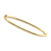 Canaria Fine Jewelry Canaria Italian 10kt Yellow Gold Polished Bangle Bracelet In Multi