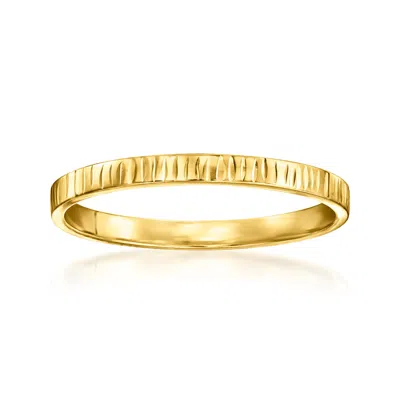 Canaria Fine Jewelry Canaria Italian 10kt Yellow Gold Textured Ring