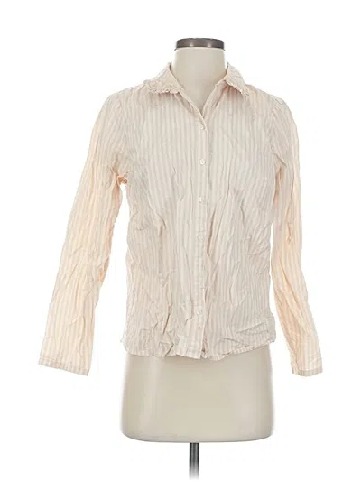 Pre-owned Candace Cameron Bure 3/4 Sleeve Blouse In White