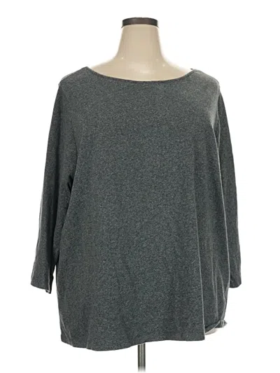 Pre-owned Candace Cameron Bure 3/4 Sleeve T-shirt In Gray
