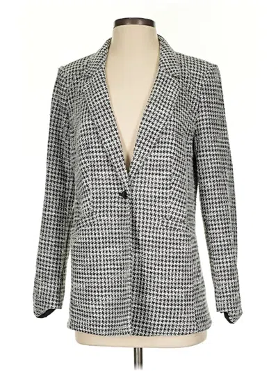 Pre-owned Candace Cameron Bure Blazer Jacket In Gray