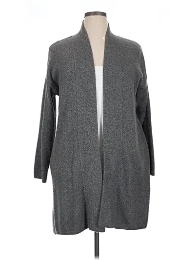 Pre-owned Candace Cameron Bure Cardigan Sweater In Gray