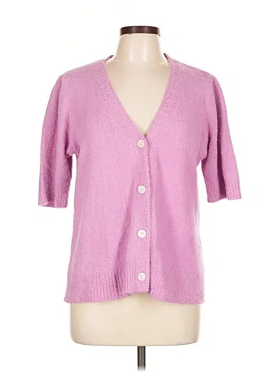 Pre-owned Candace Cameron Bure Cardigan Sweater In Pink