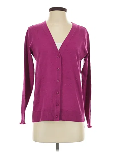 Pre-owned Candace Cameron Bure Cardigan Sweater In Purple