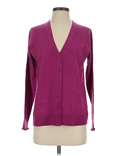 Pre-owned Candace Cameron Bure Cardigan Sweater In Purple