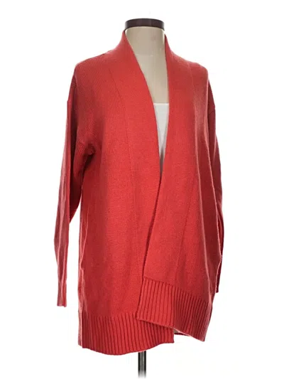 Pre-owned Candace Cameron Bure Cardigan Sweater In Red