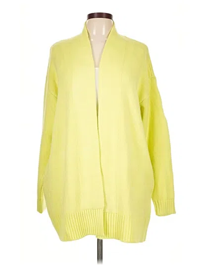 Pre-owned Candace Cameron Bure Cardigan Sweater In Yellow