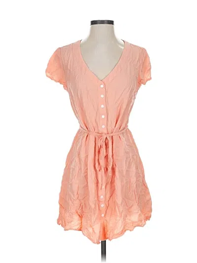 Pre-owned Candace Cameron Bure Casual Dress In Orange