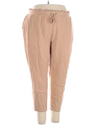 Pre-owned Candace Cameron Bure Casual Pants In Tan