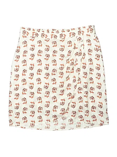 Pre-owned Candace Cameron Bure Casual Skirt In Ivory