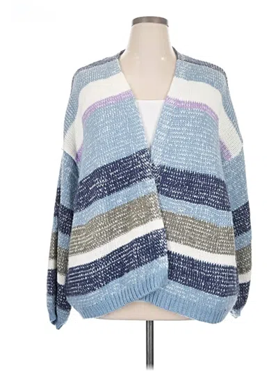 Pre-owned Candace Cameron Bure Kimono In Blue