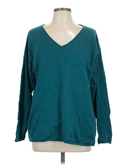 Pre-owned Candace Cameron Bure Pullover Sweater In Blue