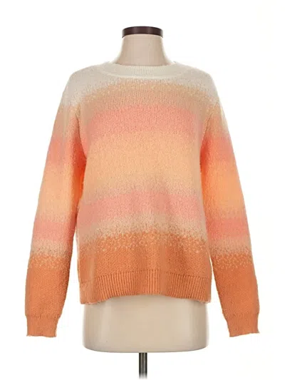 Pre-owned Candace Cameron Bure Pullover Sweater In Orange