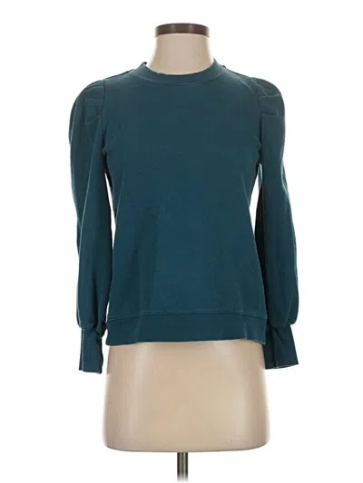 Pre-owned Candace Cameron Bure Pullover Sweater In Teal