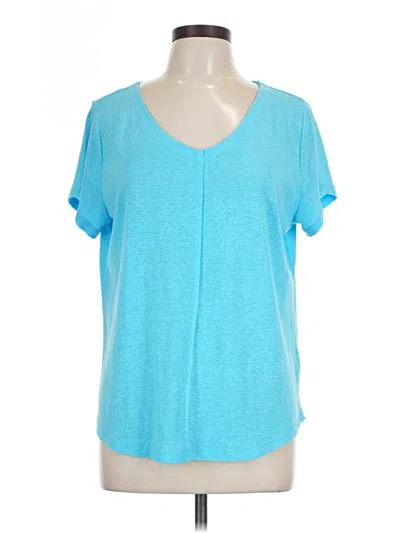 Pre-owned Candace Cameron Bure Short Sleeve T-shirt In Blue