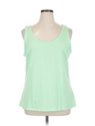 Pre-owned Candace Cameron Bure Sleeveless T-shirt In Green