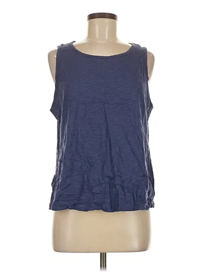 Pre-owned Candace Cameron Bure Sleeveless T-shirt In Blue