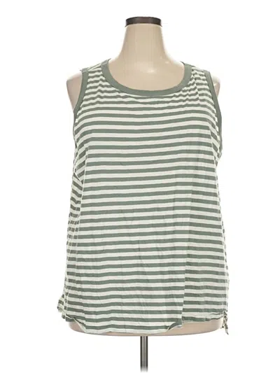 Pre-owned Candace Cameron Bure Sleeveless T-shirt In Green