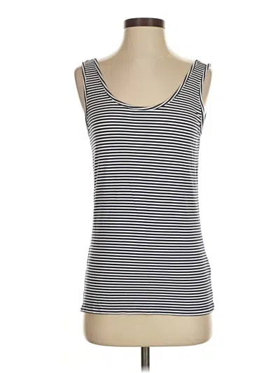 Pre-owned Candace Cameron Bure Tank Top Silver Strapless Neckline Tops