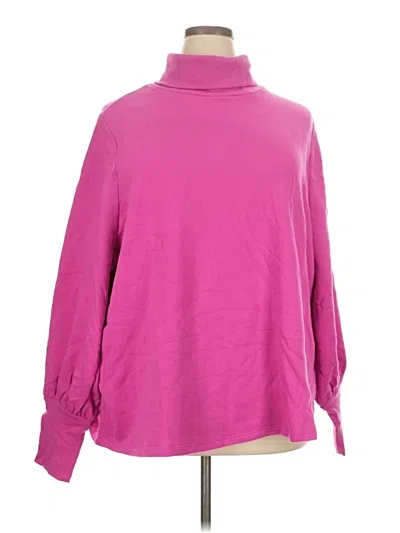 Pre-owned Candace Cameron Bure Turtleneck Sweater In Pink