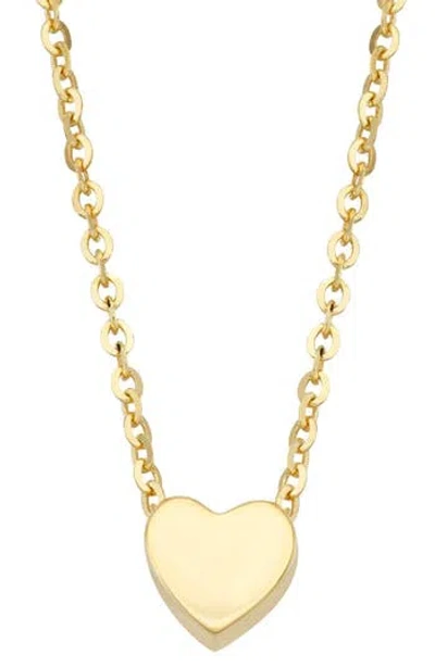 Candela Jewelry 10k Gold Heart Pendant Necklace